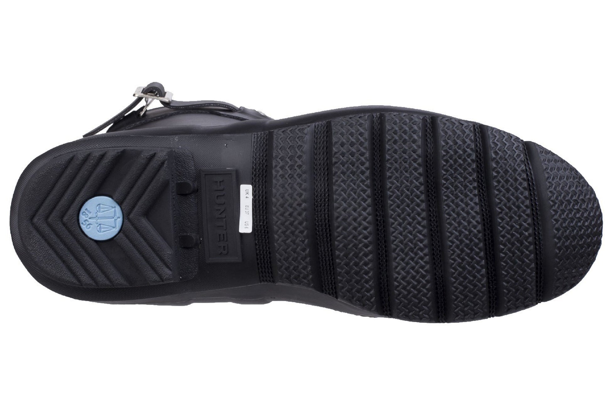 hunter-original-short-black-patterned-wellingtons-sole