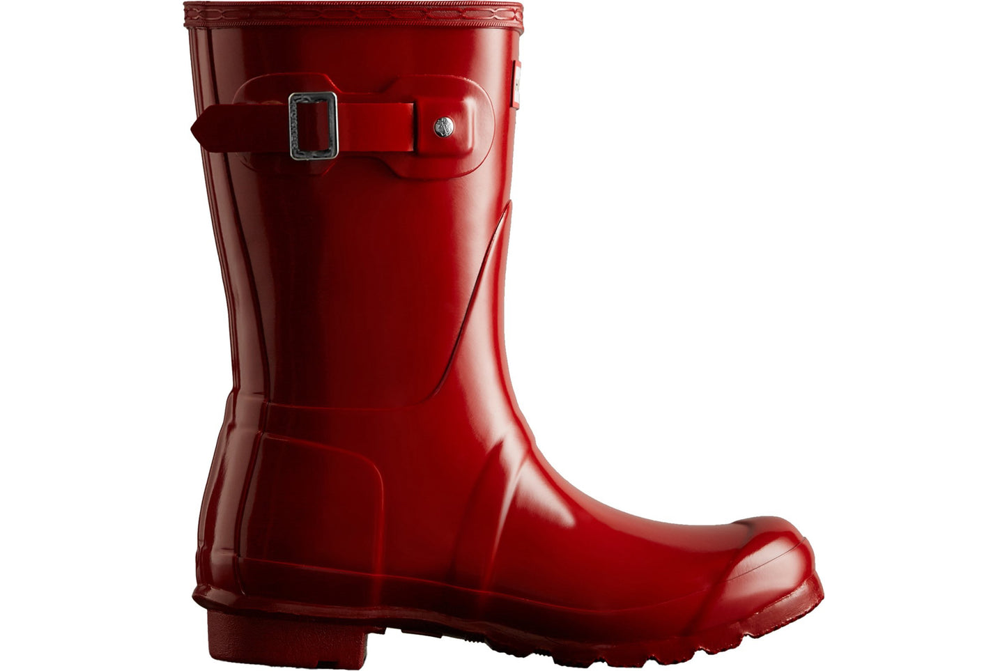 Hunter Original Short Gloss Military Red Womens Wellingtons