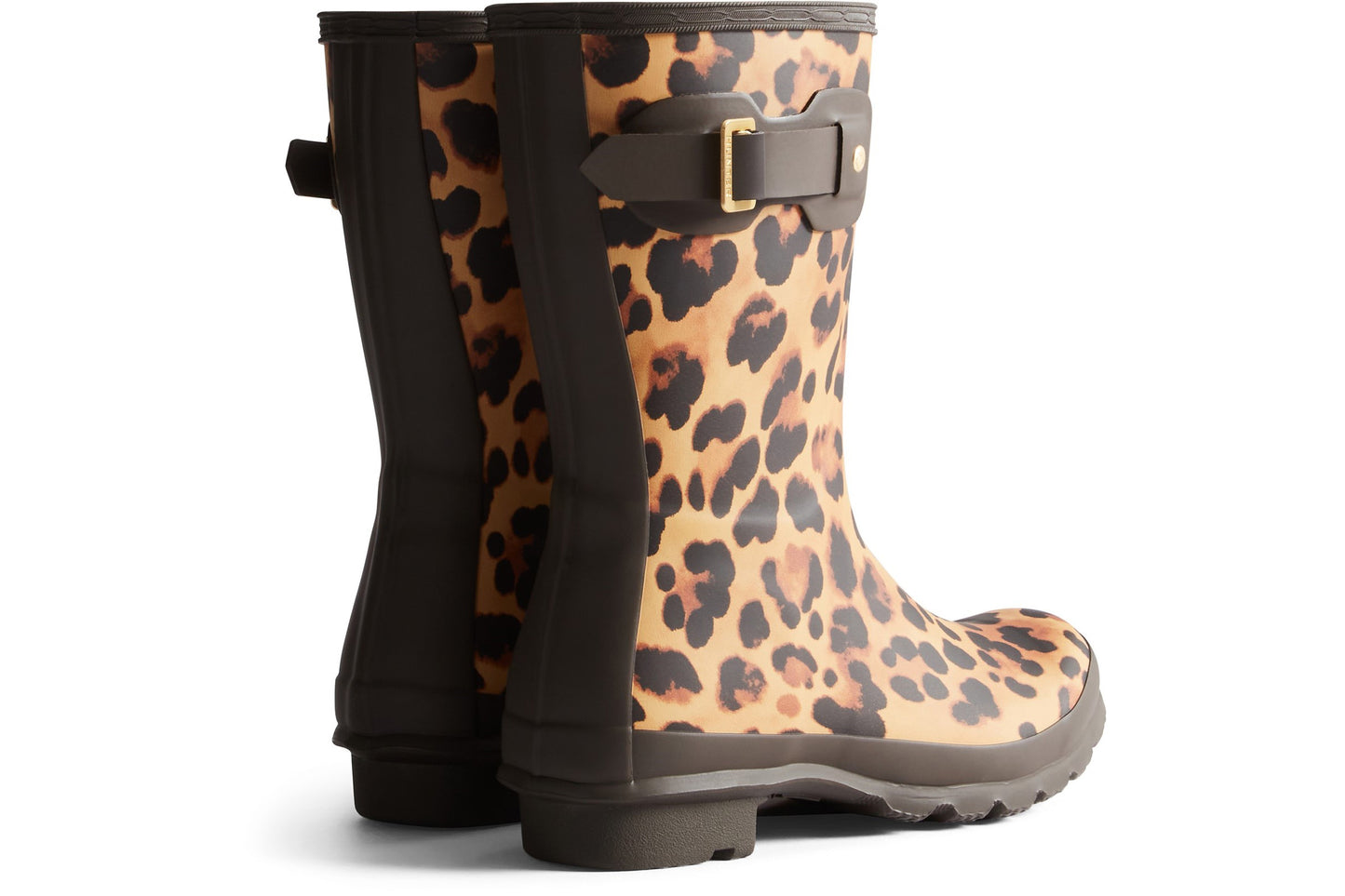 Hunter Original Short Leopard Leopard Print Womens Wellingtons