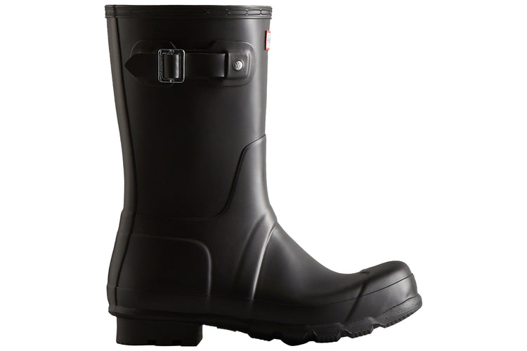 Hunter Original Short Wellington  Black Mens Wellies & Work Boots