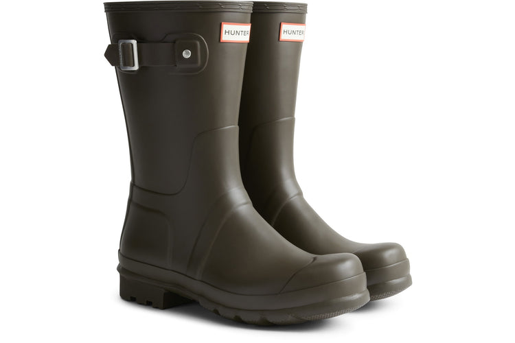 Hunter Original Short Wellington Chocolate Mens Wellies & Work Boots