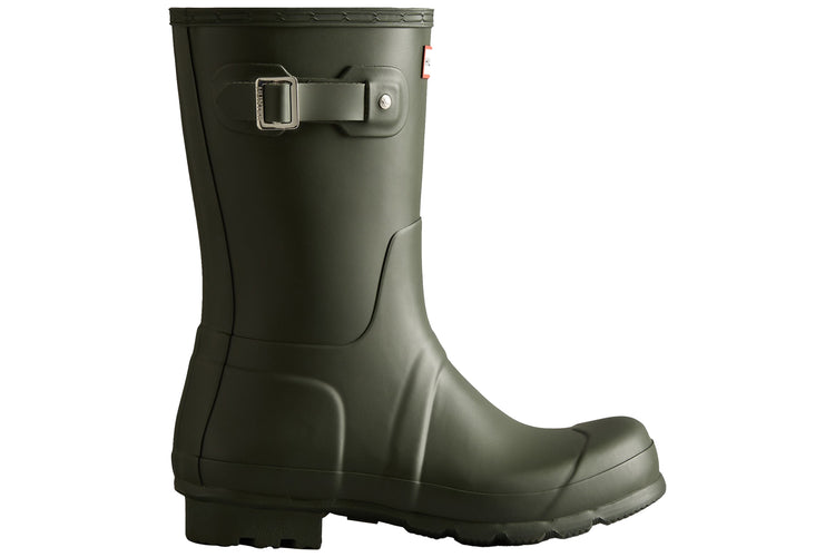 Hunter Original Short Wellington  Dark Olive Mens Wellies & Work Boots
