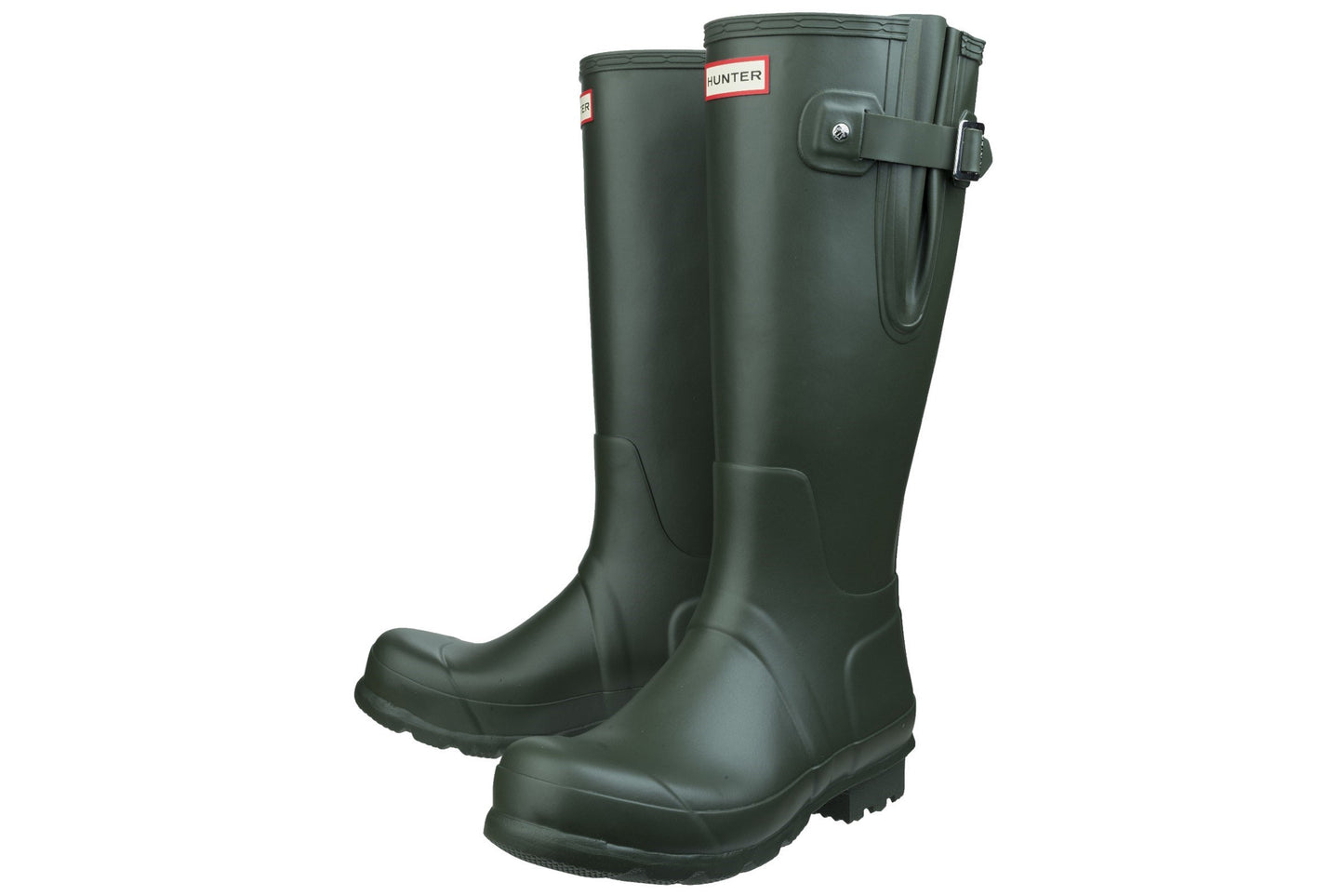Hunter Original Side Adjust Dk Olive Mens Wellies & Work Boots