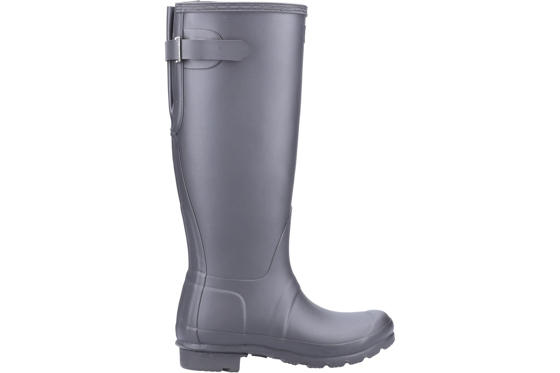 hunter-original-tall-back-adjustable-black-patterned-wellingtons-right-flat