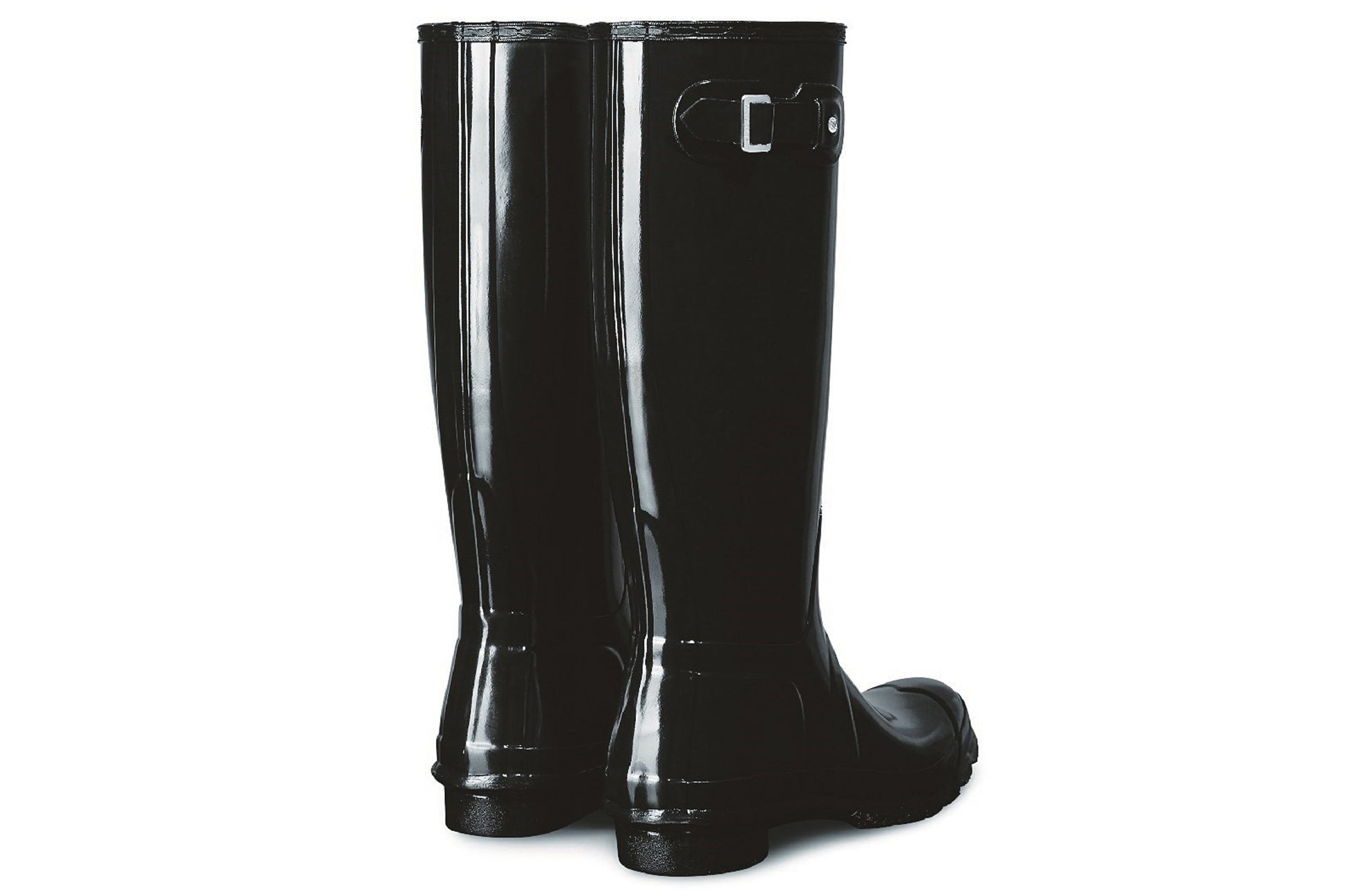 hunter-original-tall-gloss-black-patterned-wellingtons-back-pair
