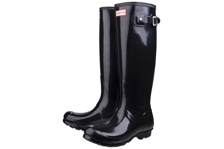 Hunter Original Tall Gloss W Black Womens Wellingtons
