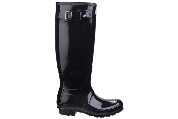 Hunter Original Tall Gloss W Black Womens Wellingtons