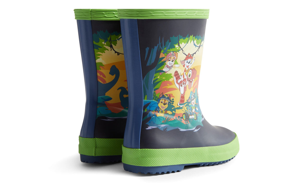 Hunter Paw Patrol Rubble Cuttle Blue/Sea Lettuce Boys Wellingtons