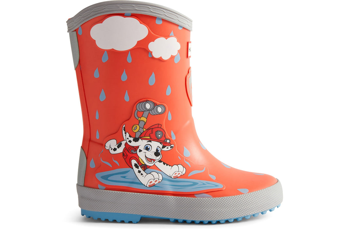 Hunter Paw Patrol Rubble Poppy Red Boys Wellingtons