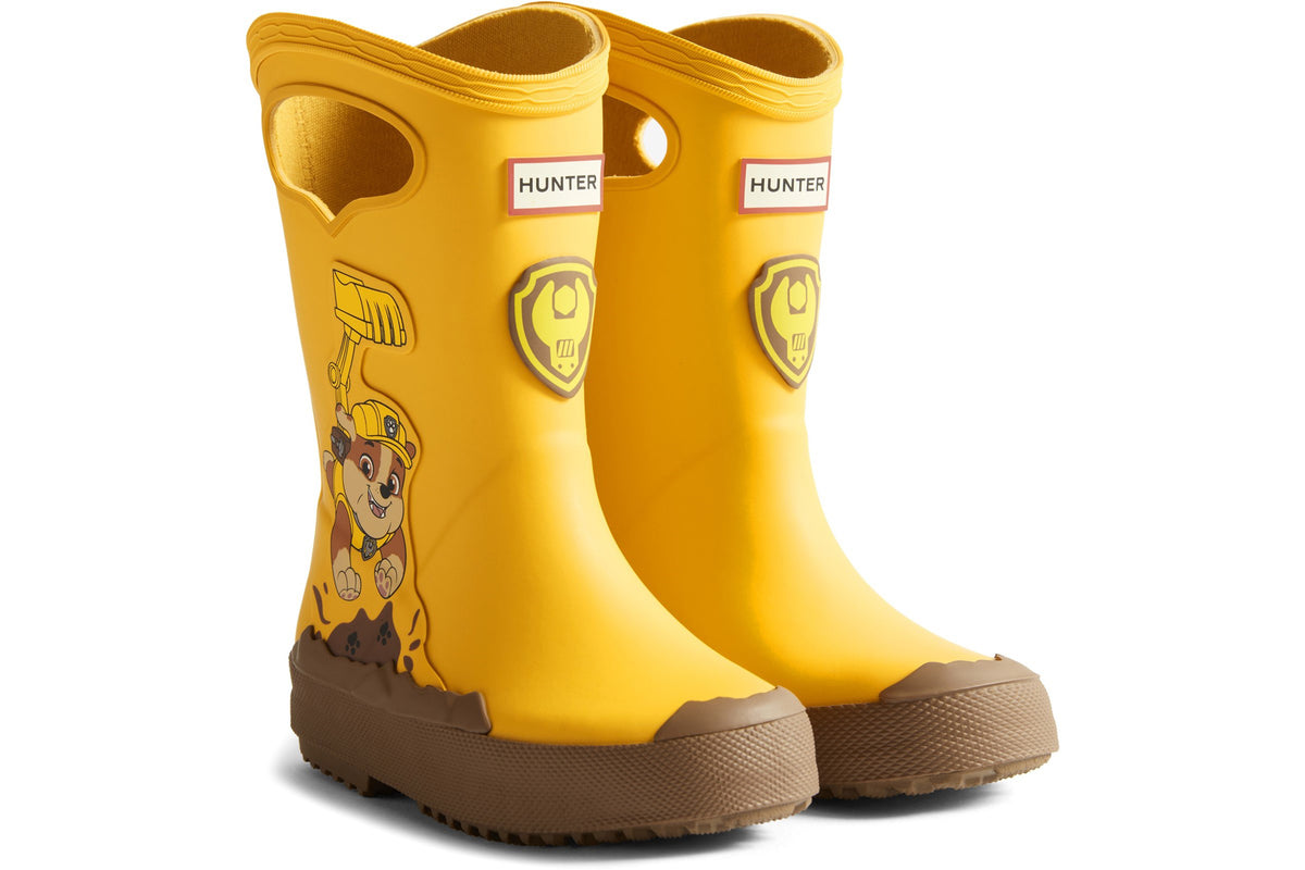 Hunter Paw Patrol Rubble Yellow Boys Wellingtons