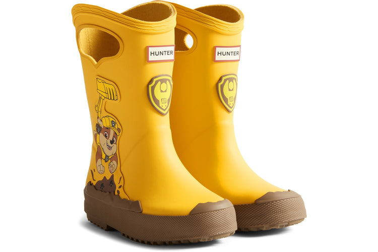 Hunter Paw Patrol Rubble Yellow Boys Wellingtons