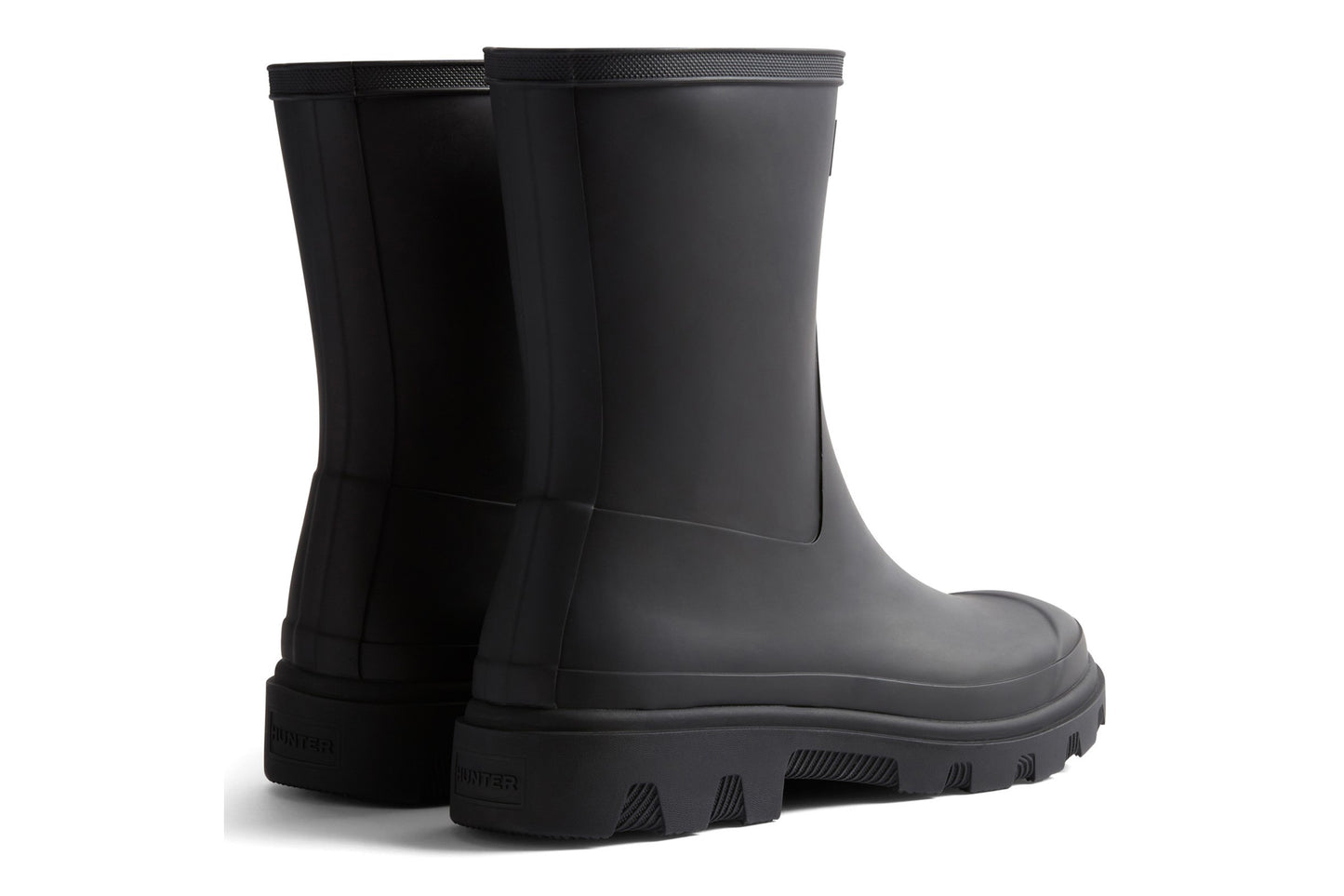 Hunter Downpour Short Black Mens Wellies & Work Boots