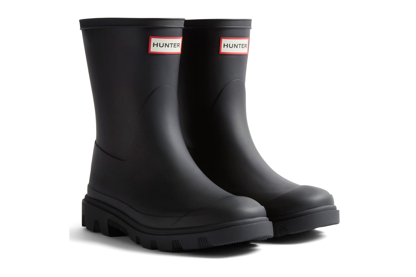 Hunter Downpour Short Black Mens Wellies & Work Boots
