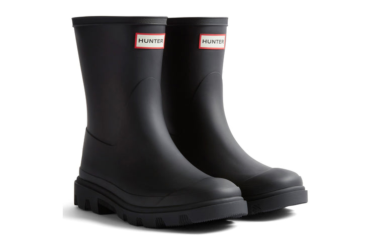 Hunter Downpour Short Black Mens Wellies & Work Boots