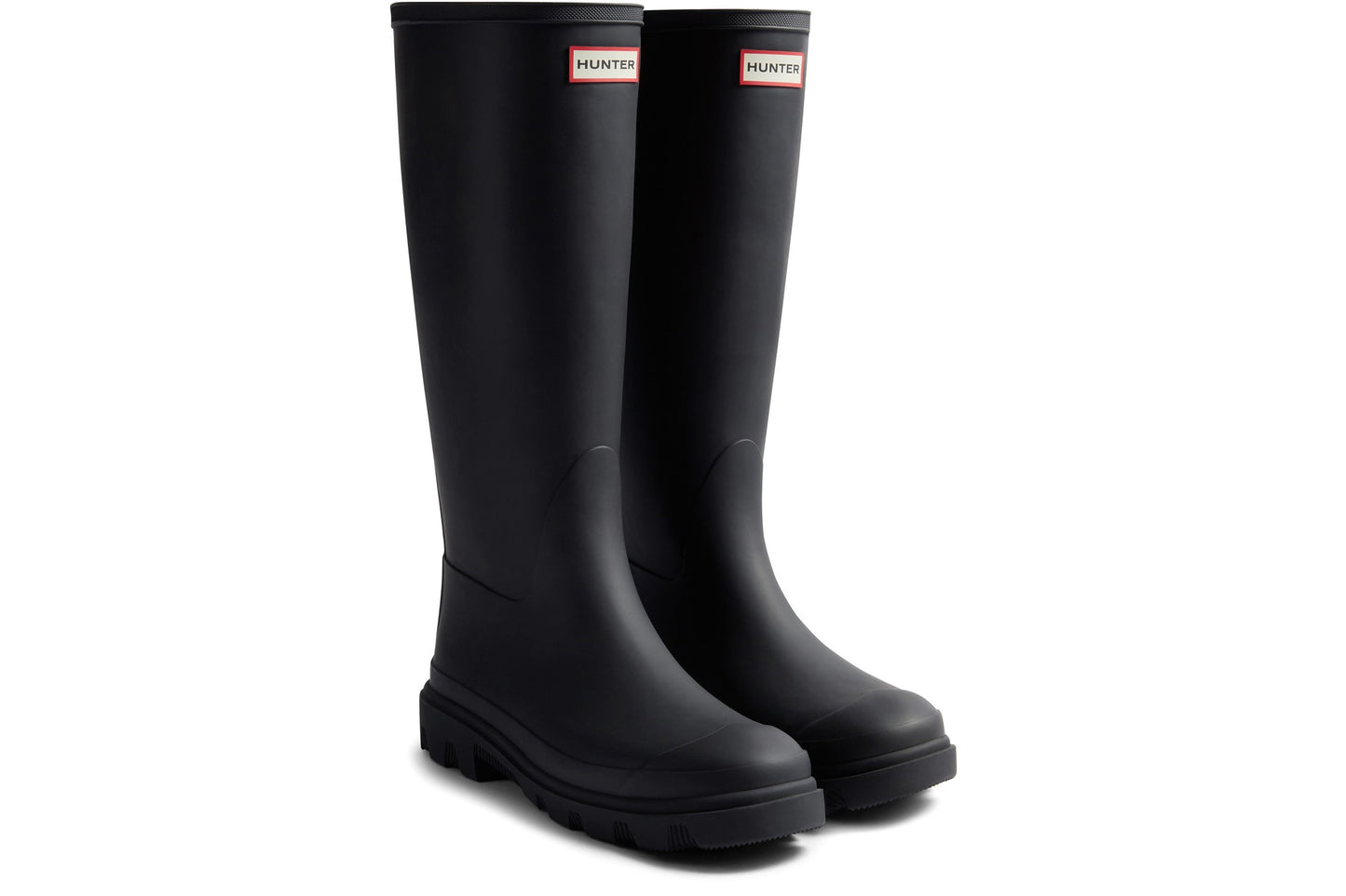 Hunter Downpour Tall Black Mens Wellies & Work Boots