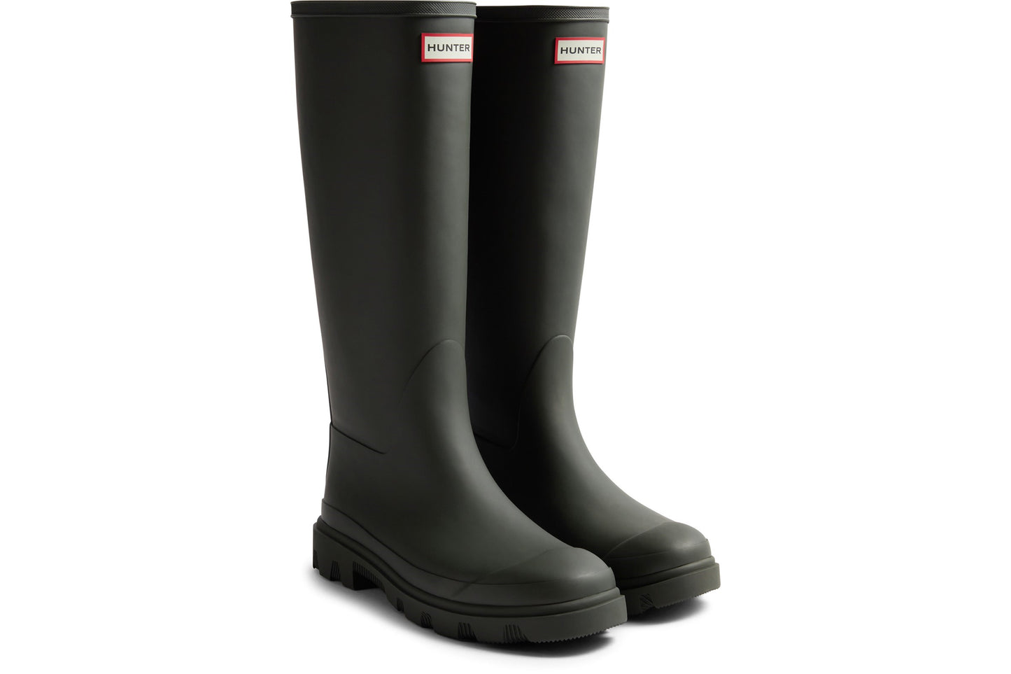 Hunter Downpour Tall Dark Olive Mens Wellies & Work Boots