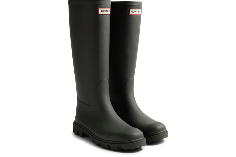 Hunter Downpour Tall Dark Olive Mens Wellies & Work Boots