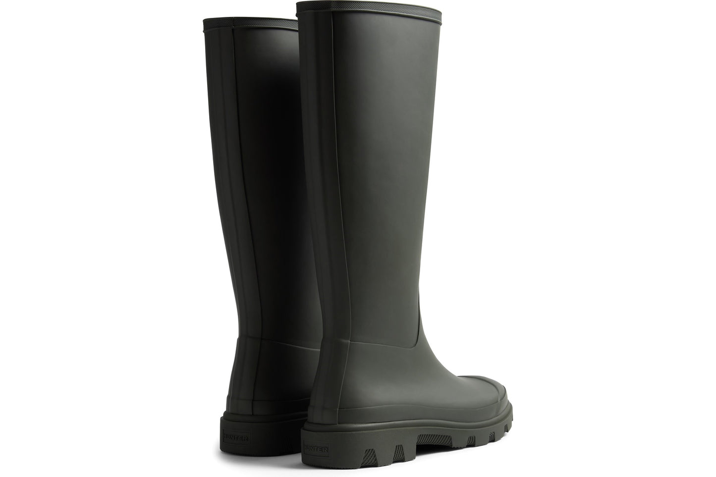 Hunter Downpour Tall Dark Olive Mens Wellies & Work Boots