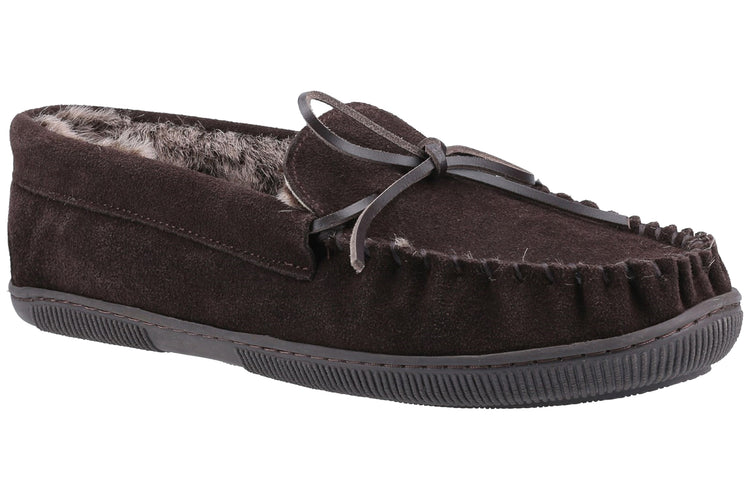 Hush Puppies Ace Chocolate Mens Slippers