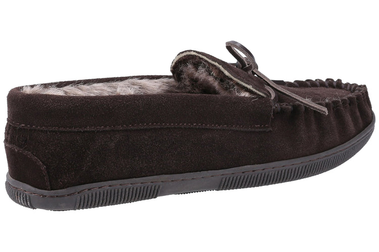 Hush Puppies Ace Chocolate Mens Slippers