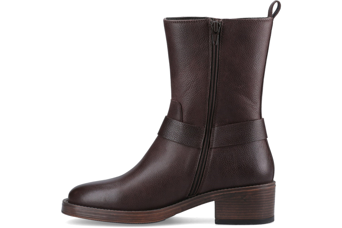 Hush Puppies Althea Buckle Boot Brown Womens Boots