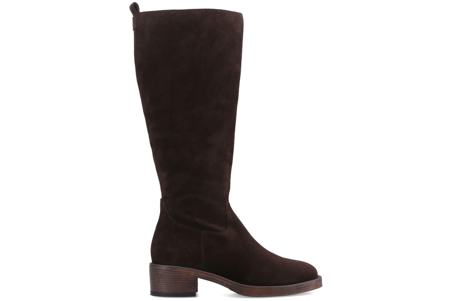 Hush Puppies Antonia Suede Long Boot Chocolate Womens Boots