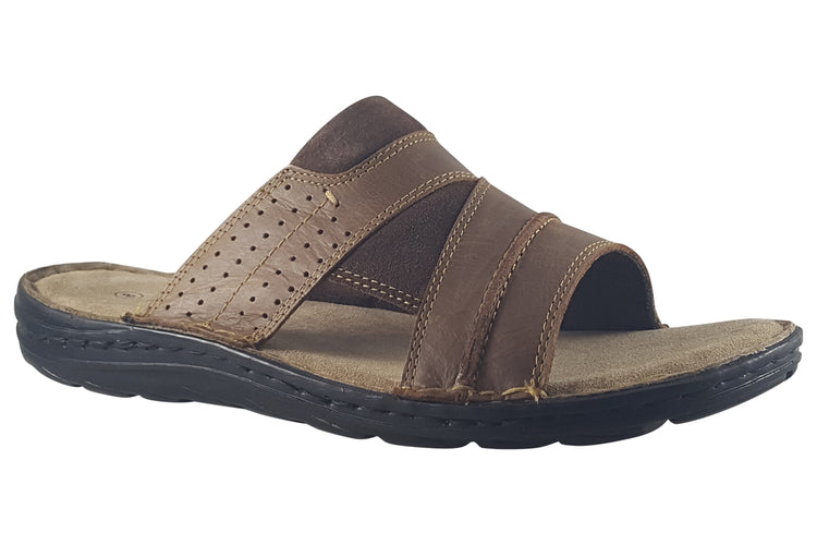 Hush Puppies Archer Mule Tan Mens Sandals