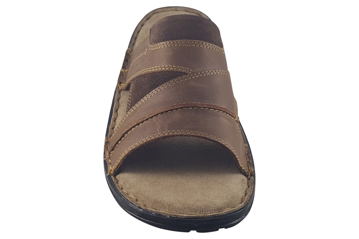 hush puppies archer mule tan mens sandals top
