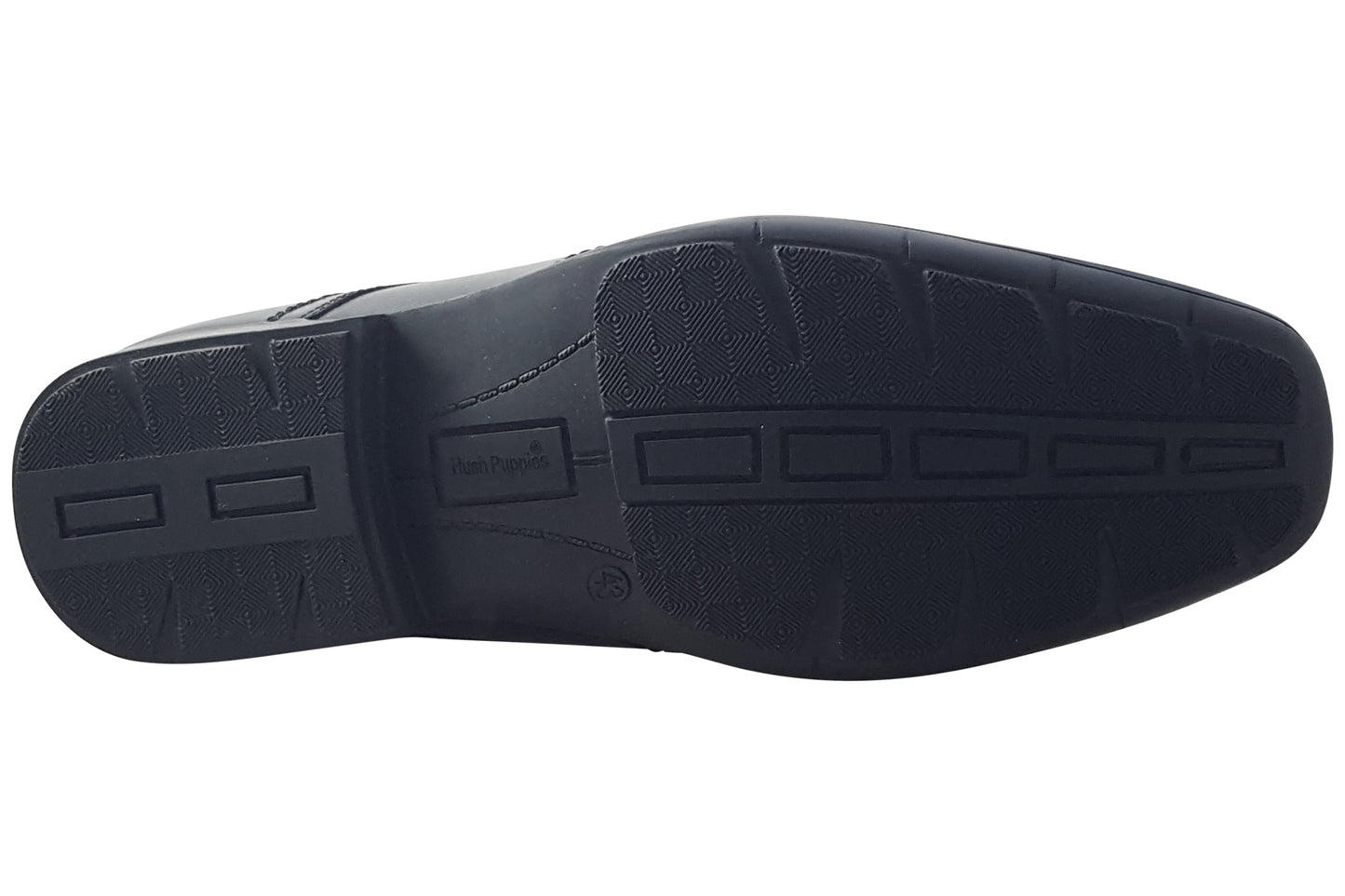 Hush Puppies Argyll Black Mens Shoes