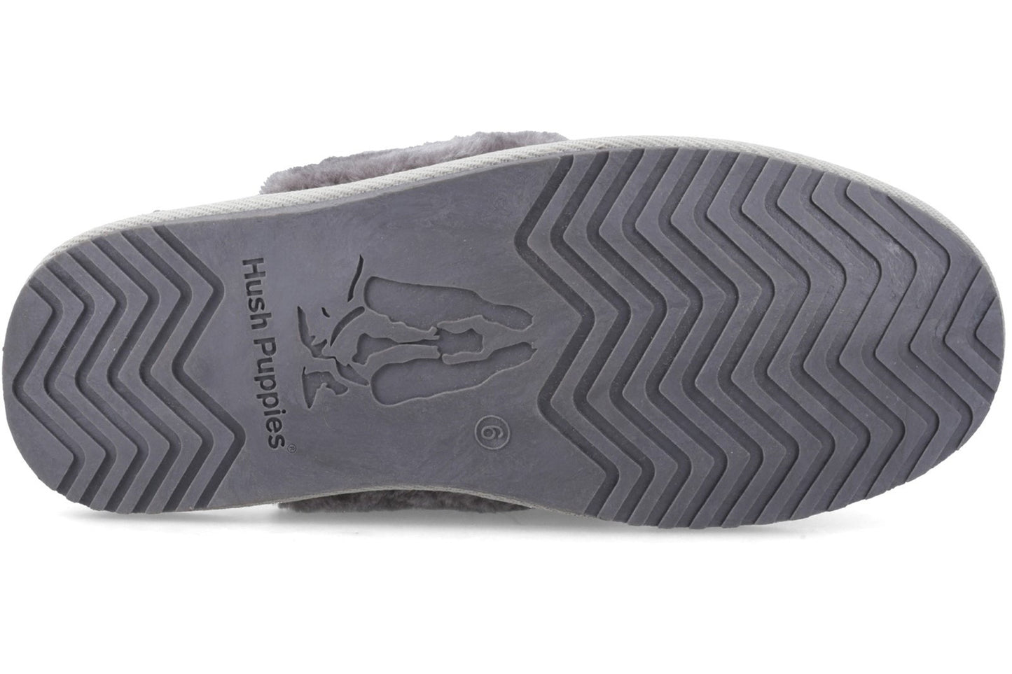 Hush Puppies Arianna Cord Slipper Grey Womens Slippers