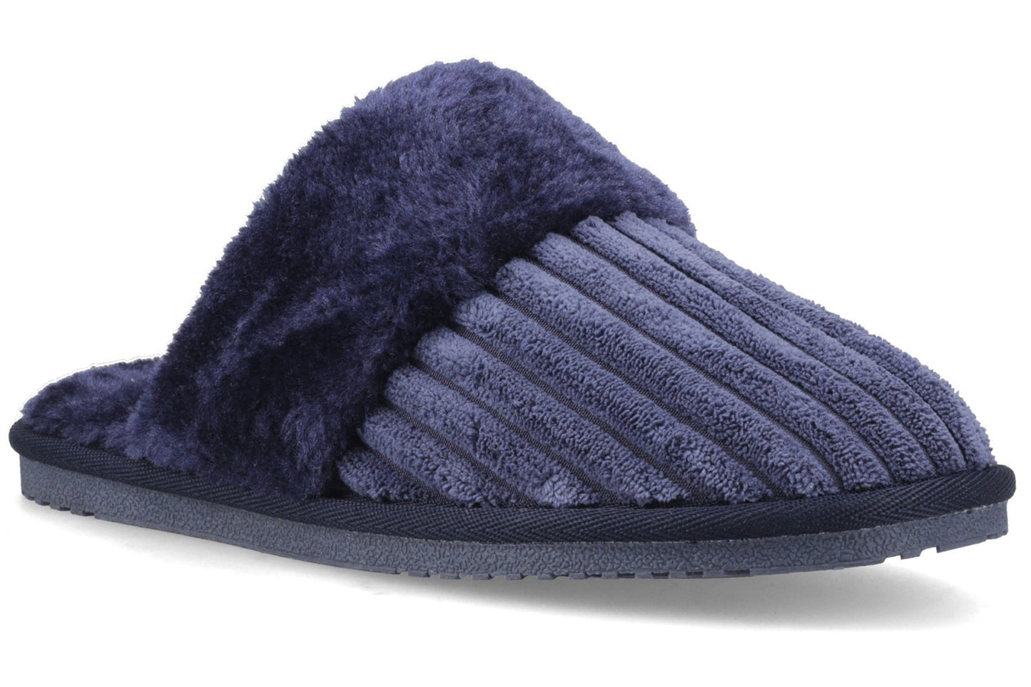 Hush Puppies Arianna Cord Slipper Navy Womens Slippers
