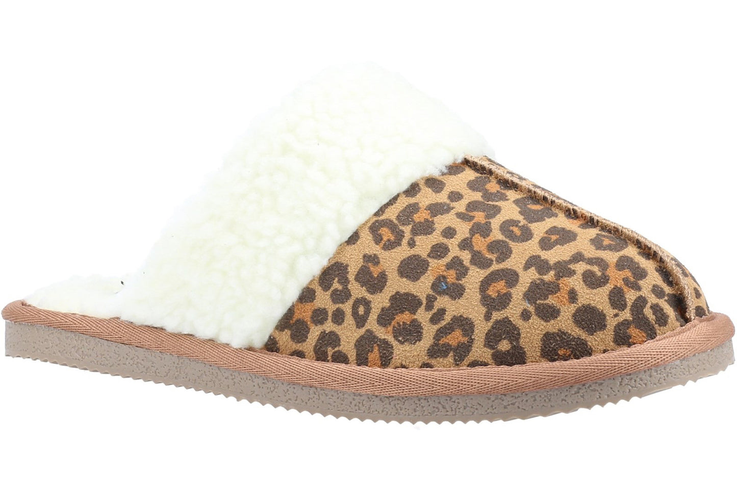 Hush Puppies Arianna Mule Slippers Leopard Womens Slippers