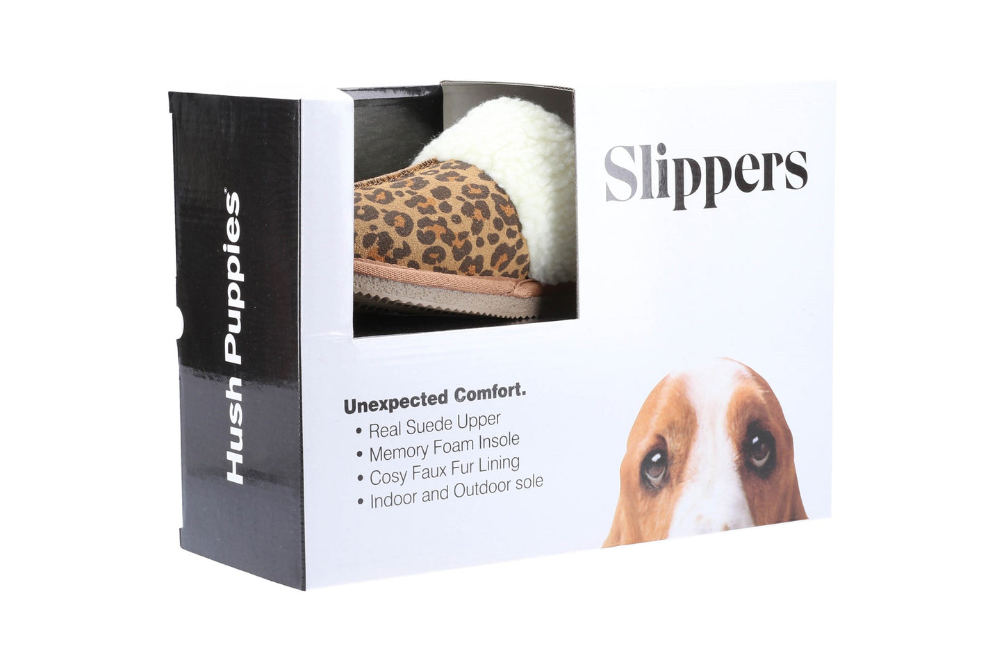 Hush Puppies Arianna Mule Slippers Leopard Womens Slippers