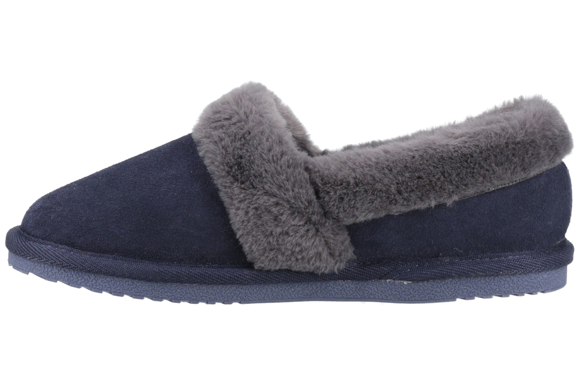 hush-puppies-ariel-navy-classic-ladies-slippers-left-flat