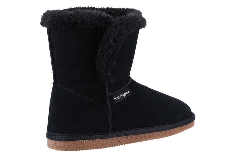 Hush Puppies Ashleigh Black Womens Slippers
