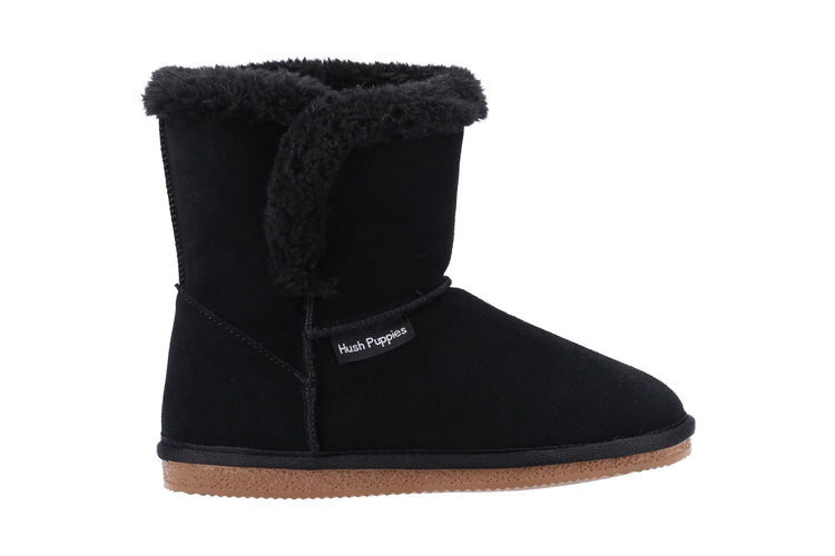Hush Puppies Ashleigh Black Womens Slippers
