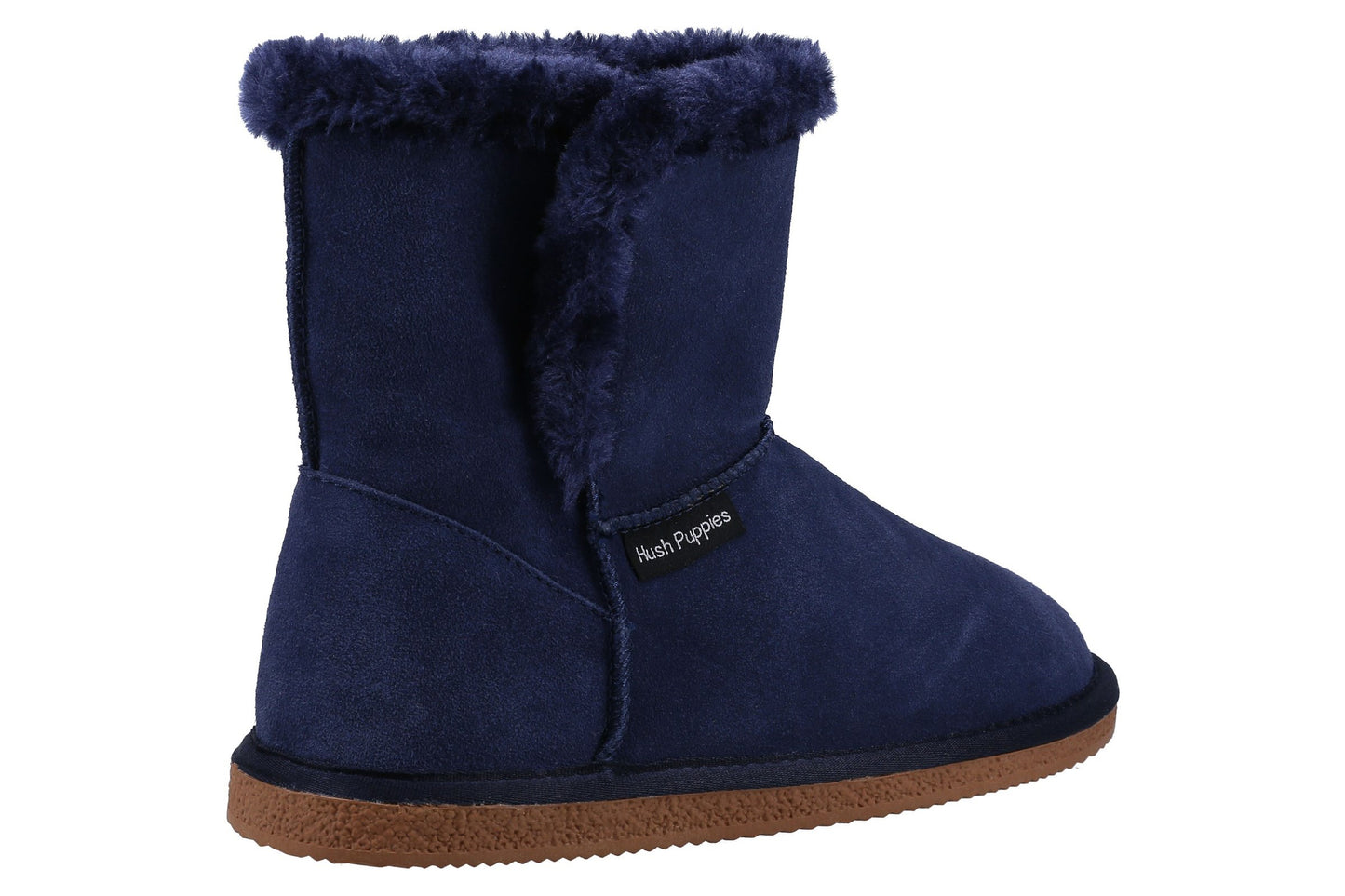 Hush Puppies Ashleigh Navy Womens Slippers