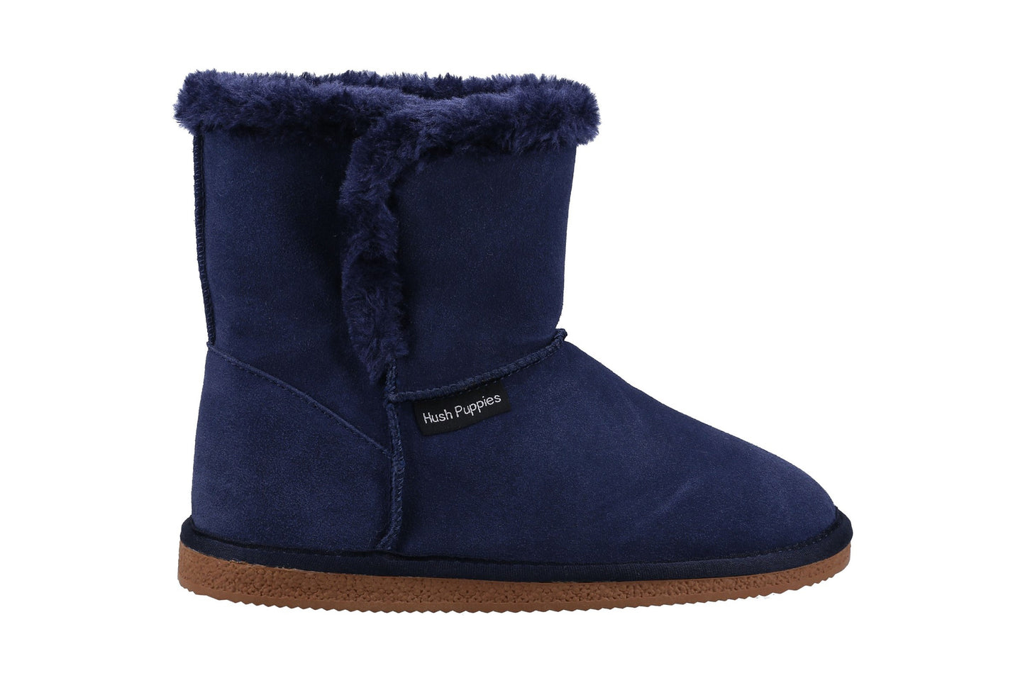 Hush Puppies Ashleigh Navy Womens Slippers