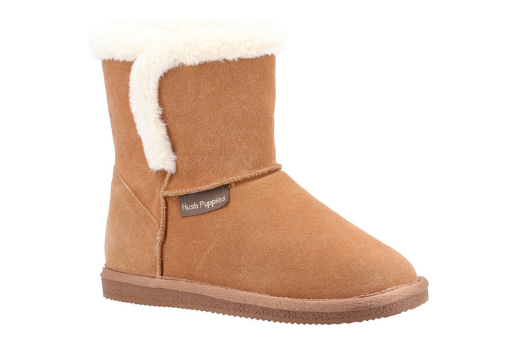 Hush Puppies Ashleigh Tan Womens Slippers