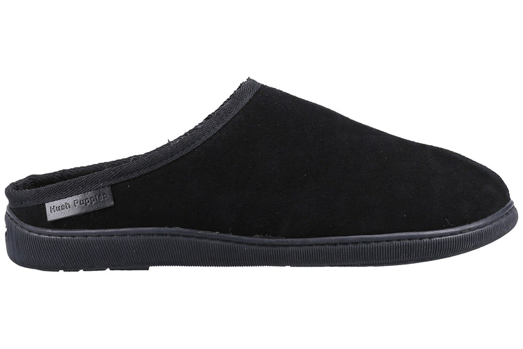 Hush Puppies Ashton Black Mens Slippers