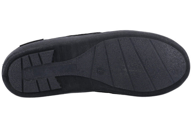 Hush Puppies Ashton Black Mens Slippers