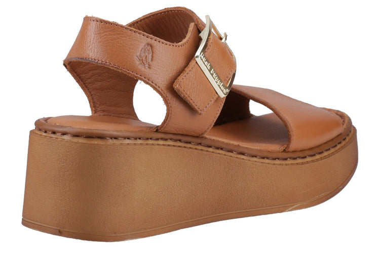 Hush Puppies Beatrix Wedge Tan Womens Sandals
