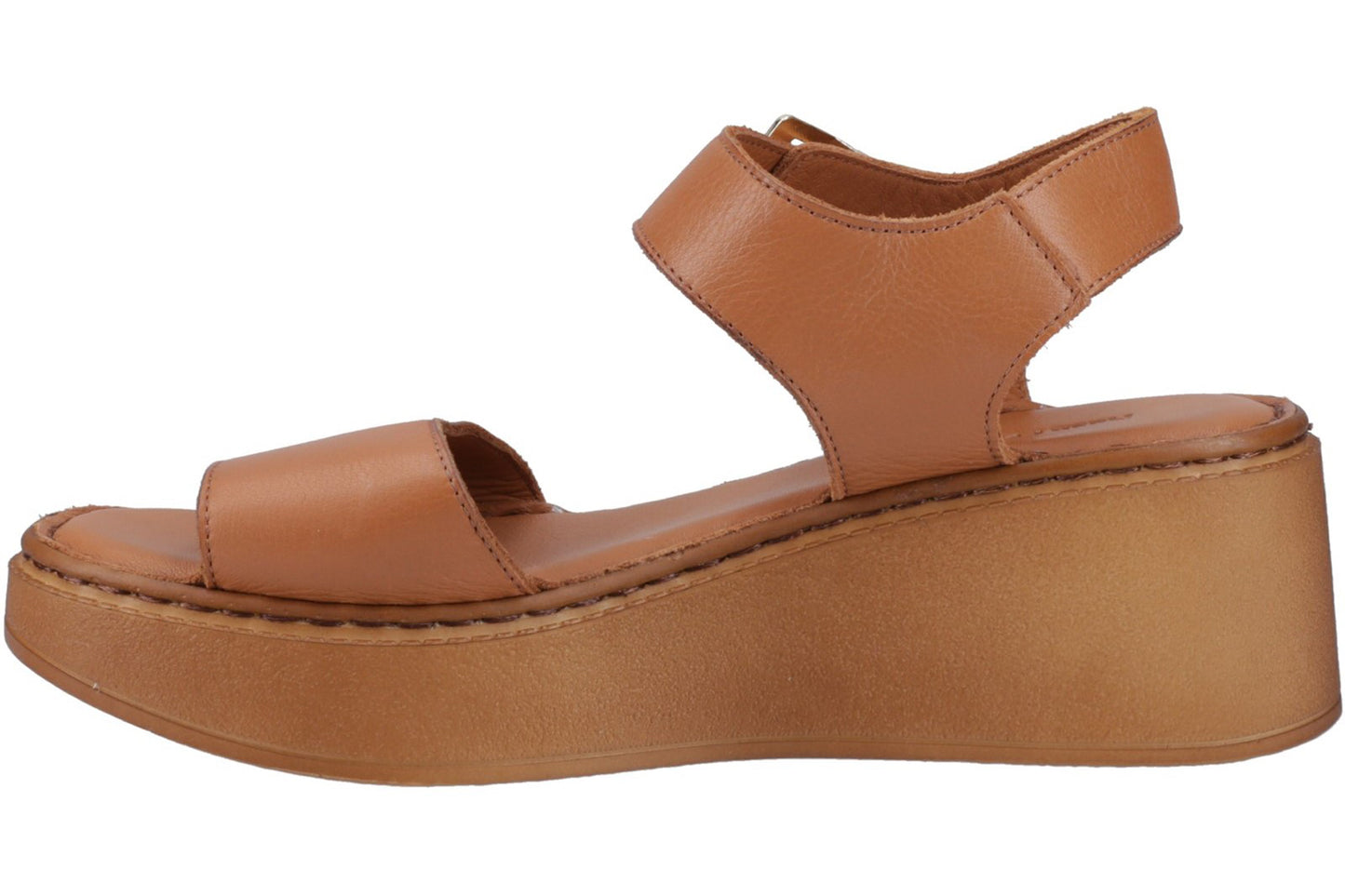 Hush Puppies Beatrix Wedge Tan Womens Sandals