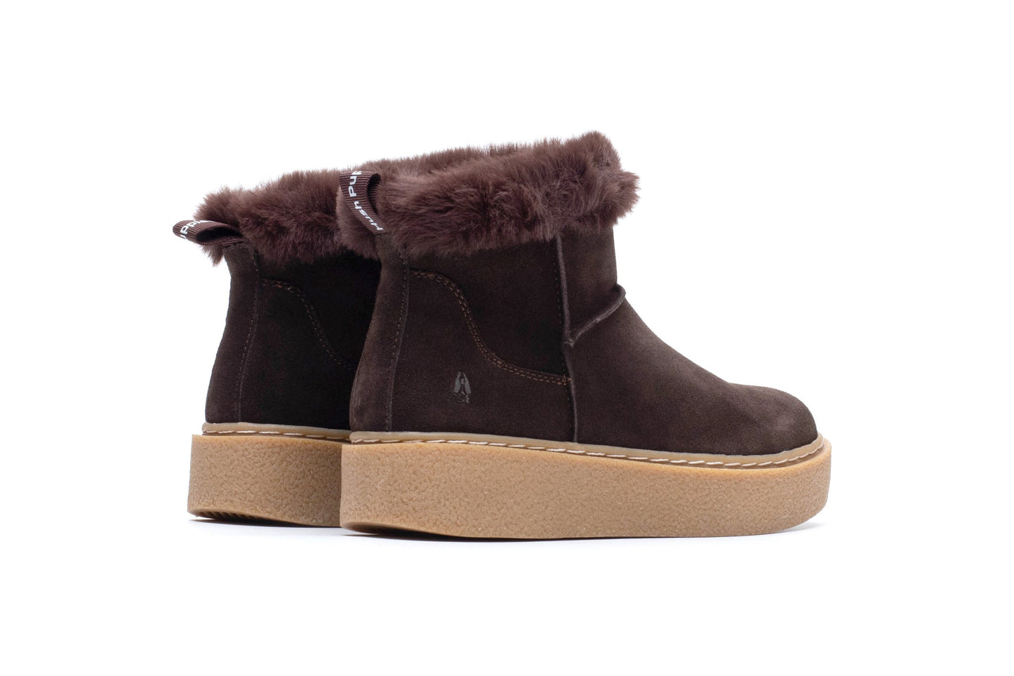 Hush Puppies Becca Ankle Boots Chocolate Womens Boots