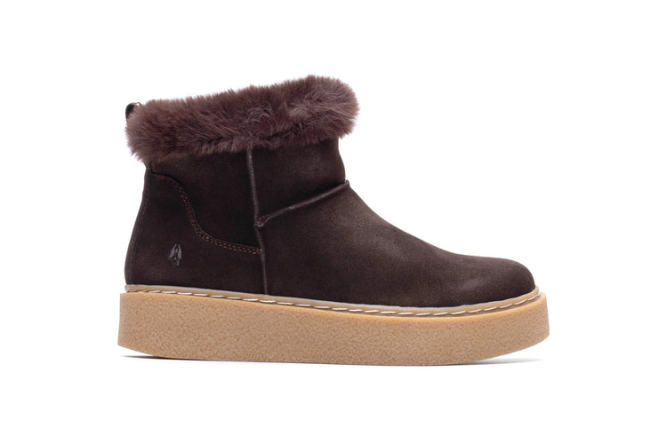 Hush Puppies Becca Ankle Boots Chocolate Womens Boots