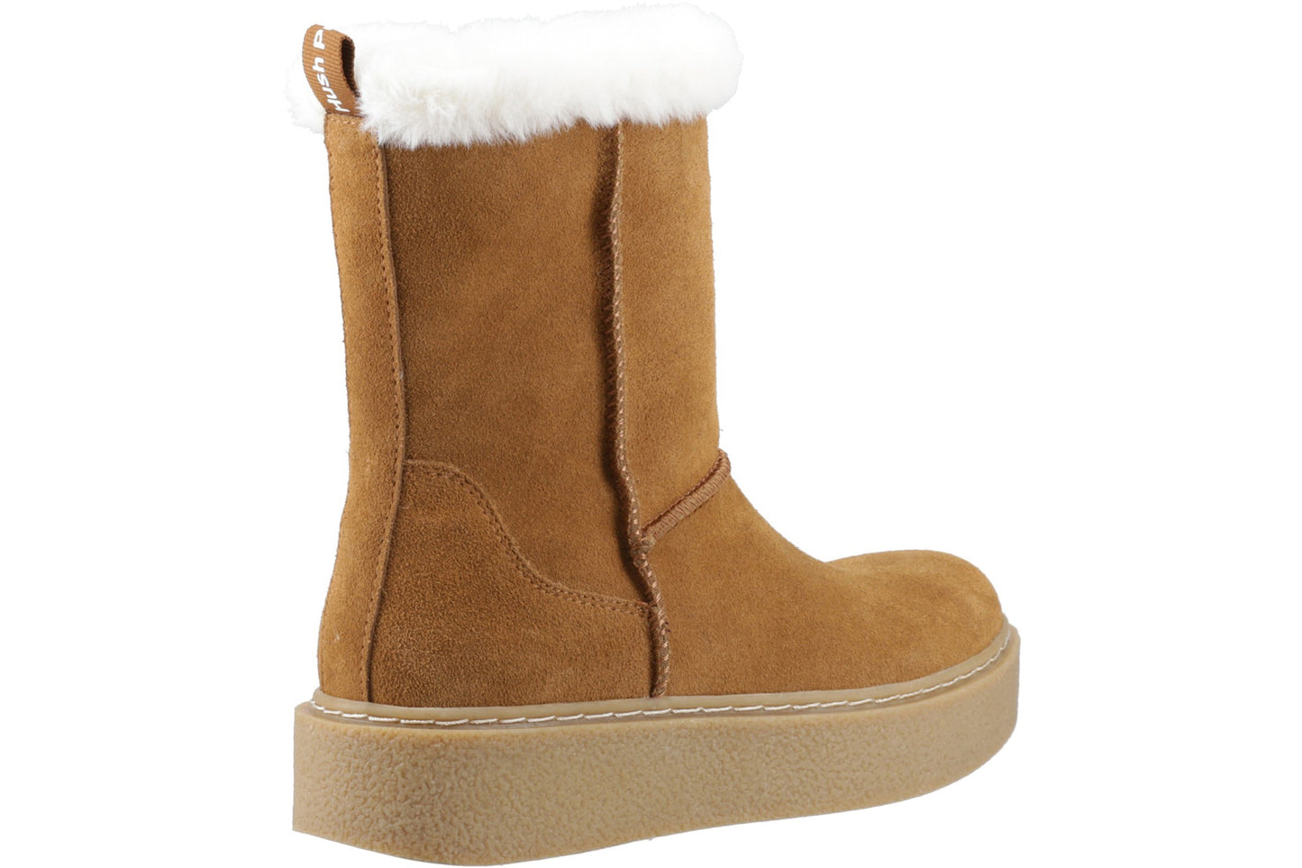 Hush Puppies Becca Mid Boots Tan Womens Boots