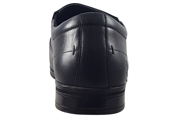 Hush Puppies Billy Slip On Black Mens Shoes