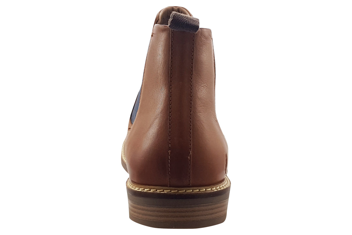 hush puppies blake tan mens boots back