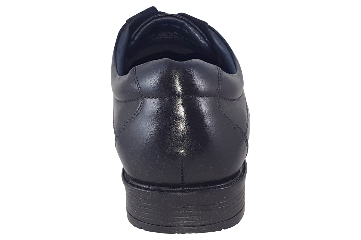 hush puppies brandon black mens shoes back