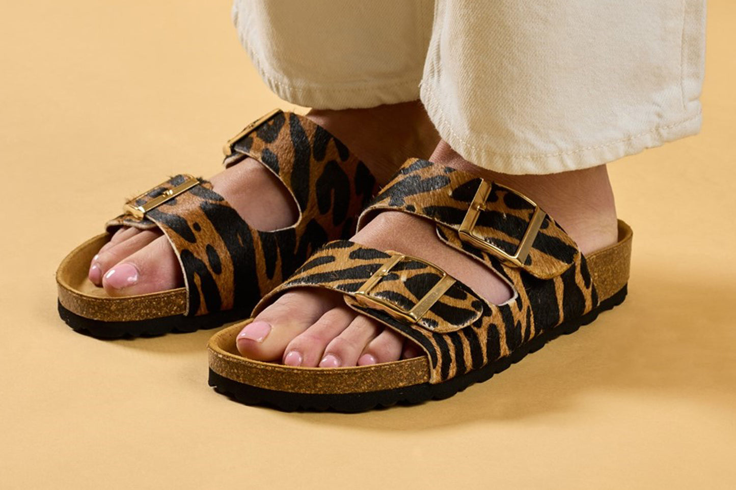 Hush Puppies Brixley Mule Sandal Tiger Womens Sandals